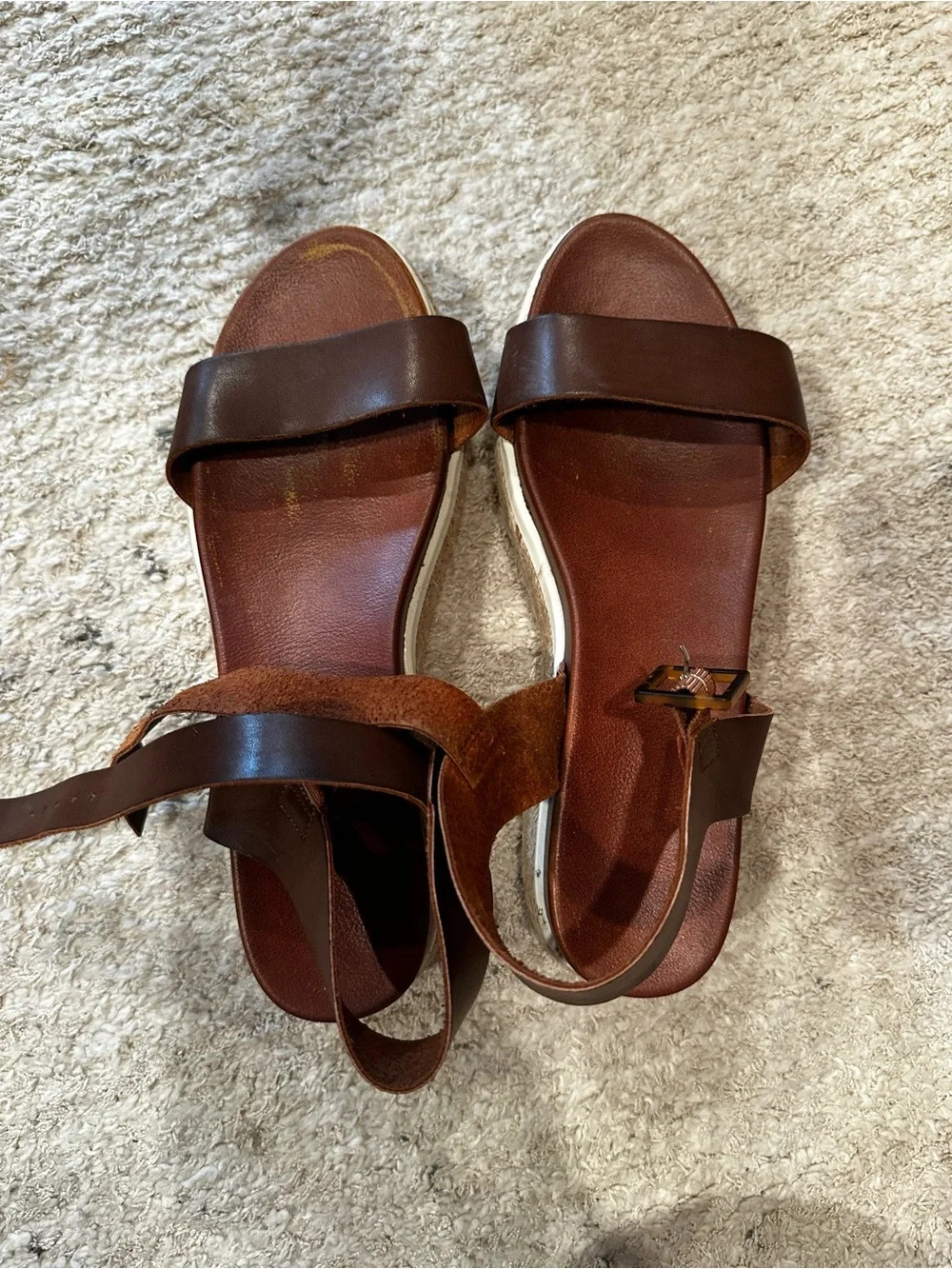 Women's Brown Platform Espadrille Sandals